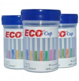 One Step Urine 5 Drugs Screening Cup - Eco Cup AMP/COC/mAMP/OPI/THC